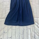 Venus Lingerie Mini Slip Dress Deep Navy Blue V-Neck M 90s Y2K Spaghetti Strap Photo 2