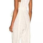 Free People  Cotton Gauze Henriette Sleeveless Tie Waist Wide Leg Jumpsuit M Photo 1