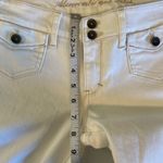 Abercrombie & Fitch Abercrombie Fitch Patch Pocket White Flare Jeans Women’s 8 Stretch Y2K Low Rise Photo 11