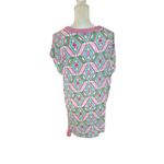 Macbeth Collection  Diamond Print Pink Green Girly Swim Beach Coverup Size Medium Photo 4