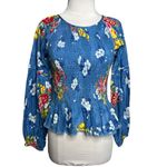 Love Shack Fancy Genevive Floral Smocked Castor Top Sz XS Photo 6