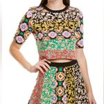 Alice + Olivia Ciara Knitted Crop Sweater Top Photo 1