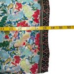 Susan Graver  Pink Multi Floral Sheer Woven Kimono Cardigan Chiffon Flower Medium Photo 9