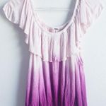 Free People  Begonia Off The Sholder Ombre Ruffle Cropped Top Photo 0