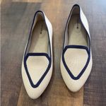 Birdies  The Starling Woven Knit Loafer Flats Ivory Navy Trim Size 8 Photo 7