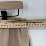 CJ Banks Linen Cotton Wide Leg Pants Womens 14W Beige Neutral Embroidered Boho Tan Photo 7