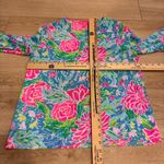 Lilly Pulitzer  Pamala Top Multi Tiger’s Lair V-neck Long Sleeve Bow Size XS Photo 2