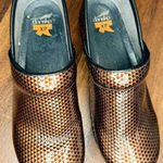 Dansko  XP Metallic Brown Copper Snakeskin Clogs Size 39 EUC!! Photo 0