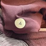 Lululemon women's 4 joggers sweatpants burgundy with contrast waistband Photo 8