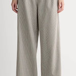 Everlane $148 New The Draper Pleated Pant - 0S - Taupe Gingham 30” inseam Photo 0