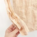 Equipment Femme Womens Beachy Linen Button Down Shirt Long Sleeve Peach Size S Photo 2