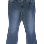G.I.L.I. Boot Cut Jeans Blue Denim Sz 16P Dual Stretch Zip Front A310073 Women Photo 0