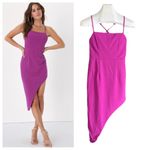 Lulus Lulu’s Pretty Flirtatious Purple Backless Midi Bodycon Dress Photo 1