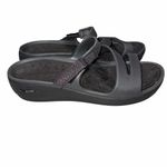 Skechers NEW Foamies Black Arch Fit Ascend Sweet Pea Slide Sandals Shoes size 10 Photo 2