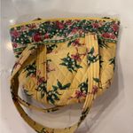 Fun vintage vera bradley quilt tote yellow with bow details Photo 1