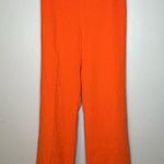ZARA  Flat Front Wide Leg Orange Trousers Size S NWT Photo 3