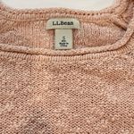 LL Bean Pink Peach Midweight Cotton Slub Rollneck Pullover Sweater SMALL Photo 7