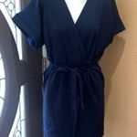 ASOS  navy blue wrap around dress Photo 0