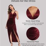 Amazon Red Velvet Dress Photo 1