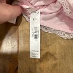 Love Shack Fancy NWT PINK X COTTON RACERBACK BRALETTE Photo 3