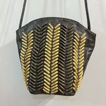 Jenny Tee USA bronze leather drawstring shoulder bag Y2K Gyaru Grunge 2000s Punk Brown Photo 0