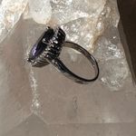 Genuine purple amethyst Ss925 excellent condition Size 7 Photo 6
