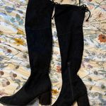 Unisa Black Thigh High Knee Heeled Boots Photo 0