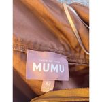 Show Me Your Mumu Adele Halter Maxi Dress in Copper Luxe Satin M Photo 4