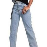 ASOS NWT DESIGN Organic Mid Rise '90's Straight Leg Jeans in Lightwash Photo 0