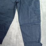 Knox Rose ‎ Women Medium Cropped Cuffed Blue Pants Photo 10