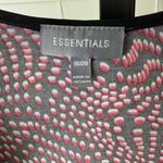 Essentials Mod Dot Ruffle Button Tunic Layering Cardigan Black Red Womens 18/20 Size undefined Photo 6