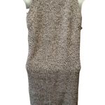 Madewell High Neck Sweater Tank Dress Sz M Heather Gray Sleeveless 100% Cotton Photo 4