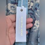 LOVE THE LABEL ANTHROPOLOGIE FLORAL CHAMBRAY BUTTONDOWN TOP LARGE Blue Photo 9