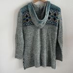 Royal Robbins Knit Zip Up Hoodie Sweater Wool Blend Women’s Large Blue Gray L Photo 1