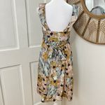 Theory Babydoll Flowy Y2K Moonstone Floral Watercolor Silk Galila Dress Sz 4 Photo 1
