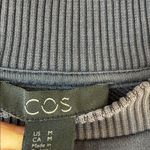 COS  Short Sleeve Sweatshirt Blue Medium Photo 4