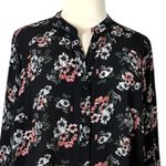 Joan Rivers Women’s Popover Top Split Neck Tab 3/4 Sleeves Floral Size 28W Plus Photo 4