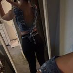 Illa Illa Blue Tie-Dye Women's Crop Top Photo 3