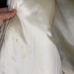 Rabbit Dyed Fur Full Zip Up Hoodie Jacket White Cream Soft Fluffy Size Medium Photo 5