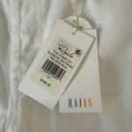 Rails  The Atwater Blanche‎ Distressed White Slouchy Straight Leg Jeans Photo 4