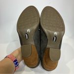 Dr. Scholl’s credit charcoal gray perforated suede heels 8.5 lace up oxford heel Photo 6