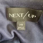 Next/Up Dress Womens 7/8 Navy Blue Ruffle Tiered Y2K Sheer Whimsigoth Balletcore Photo 5