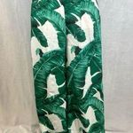 Boohoo Take me to the islands tropical palm high waisted wide leg pants size XS Photo 0