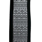 R & M Richards R & M Richard's Black/White Aztec Maxi Dress Scoop/Keyhole Sleeveless Size 10P Photo 0