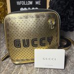 Gucci X Sega Metallic Gold Crossbody Bag Photo 8
