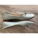 Furla  Ice Blue Leather Bow Ballet Flat Photo 1