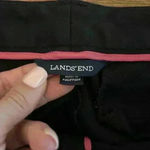 Lands' End  Women’s Black Trouser Stretch Straight Leg Ankle Length Size 10 Photo 6