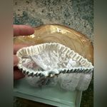 Vintage NOS Kay Shannon blue lace wedding bridal garter Photo 9