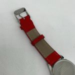 USPS women’s watch love USA silver tone 32mm quartz red tone leather running Photo 6