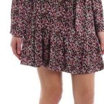 Michael Kors  Floral off shoulder cinch tie waist ruffle flare bell sleeve dress Photo 0